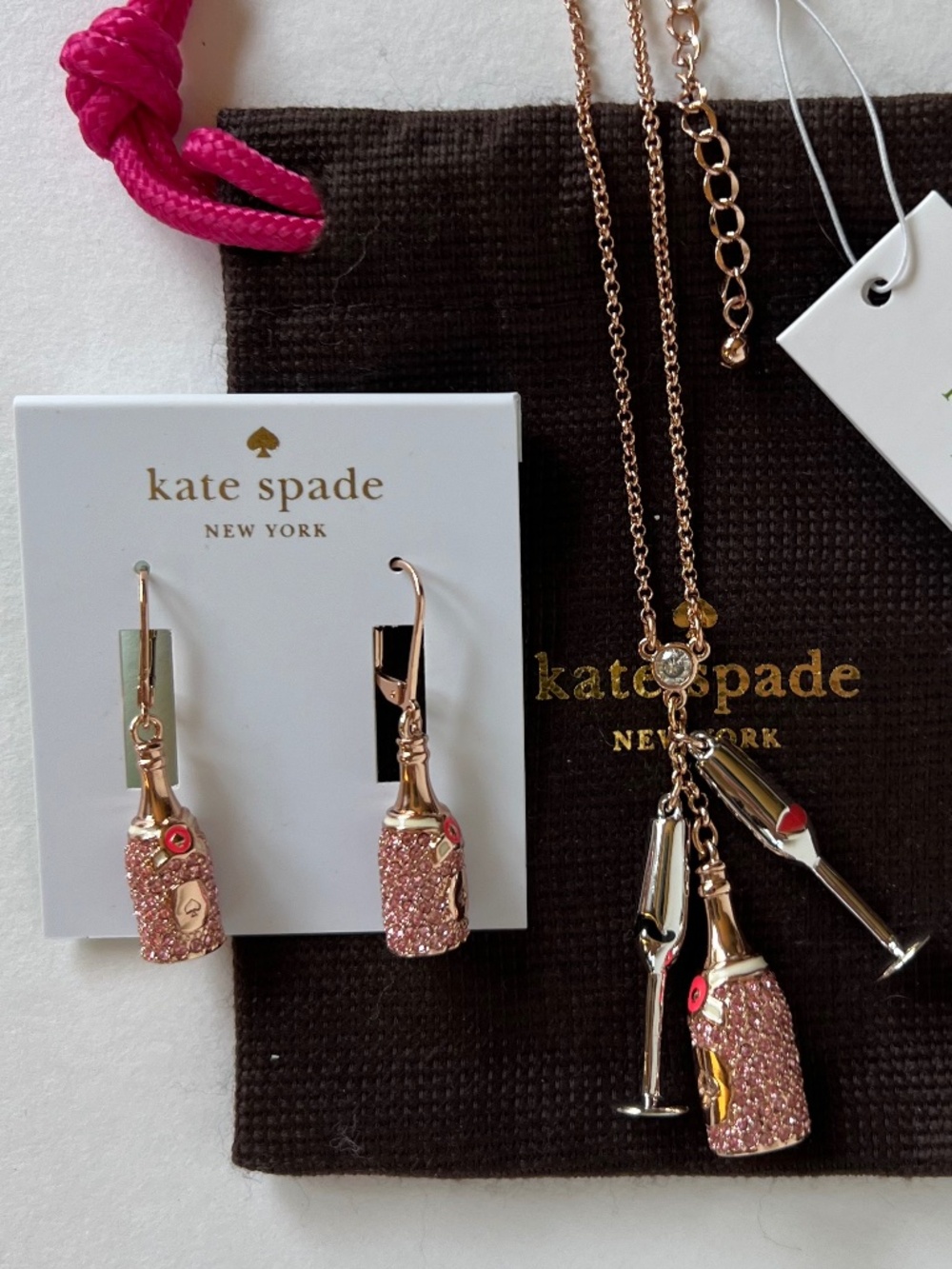Kate Spade Make Magic Pendant Necklace and Earring Set NWT w/Kate Spade Bag - Picture 2 of 11